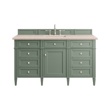 Load image into Gallery viewer, Brittany 60&quot; Single Vanity, Smokey Celadon w/ 3CM Eternal Marfil Top James Martin Vanities