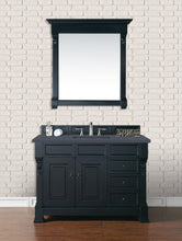 Load image into Gallery viewer, Brookfield 48&quot; Single Vanity, Antique Black w/ 3 CM Charcoal Soapstone Quartz Top James Martin Vanities