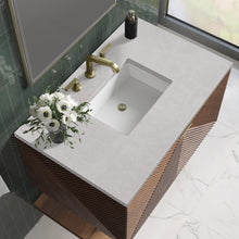 Load image into Gallery viewer, Bathroom Vanities Outlet Atlanta Renovate for LessMarcello 36&quot; Single Vanity, Chestnut w/ 3CM Eternal Serena Top