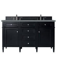 Load image into Gallery viewer, Brittany 60&quot; Black Onyx Double Vanity w/ 3 CM Cala Blue Quartz Top James Martin Vanities