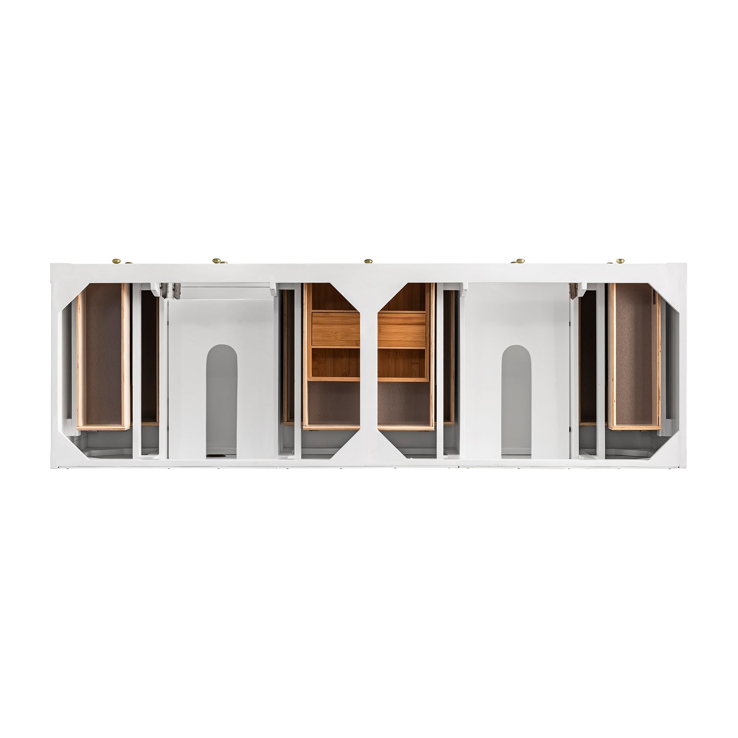 Breckenridge 72" Double Vanity, Bright White James Martin Vanities