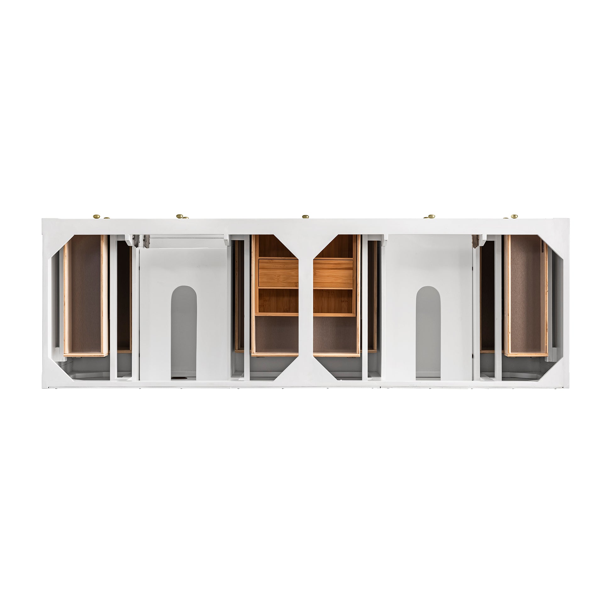 Breckenridge 72" Double Vanity, Bright White James Martin Vanities