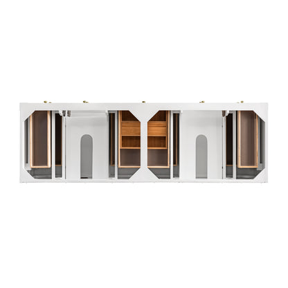 Breckenridge 72" Double Vanity, Bright White James Martin Vanities