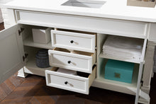 Load image into Gallery viewer, Bathroom Vanities Outlet Atlanta Renovate for LessBrookfield 60&quot; Single Vanity, Bright White w/ 3 CM White Zeus Quartz Top