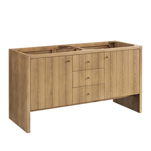 Hudson 60" Double Vanity, Light Natural Oak James Martin Vanities