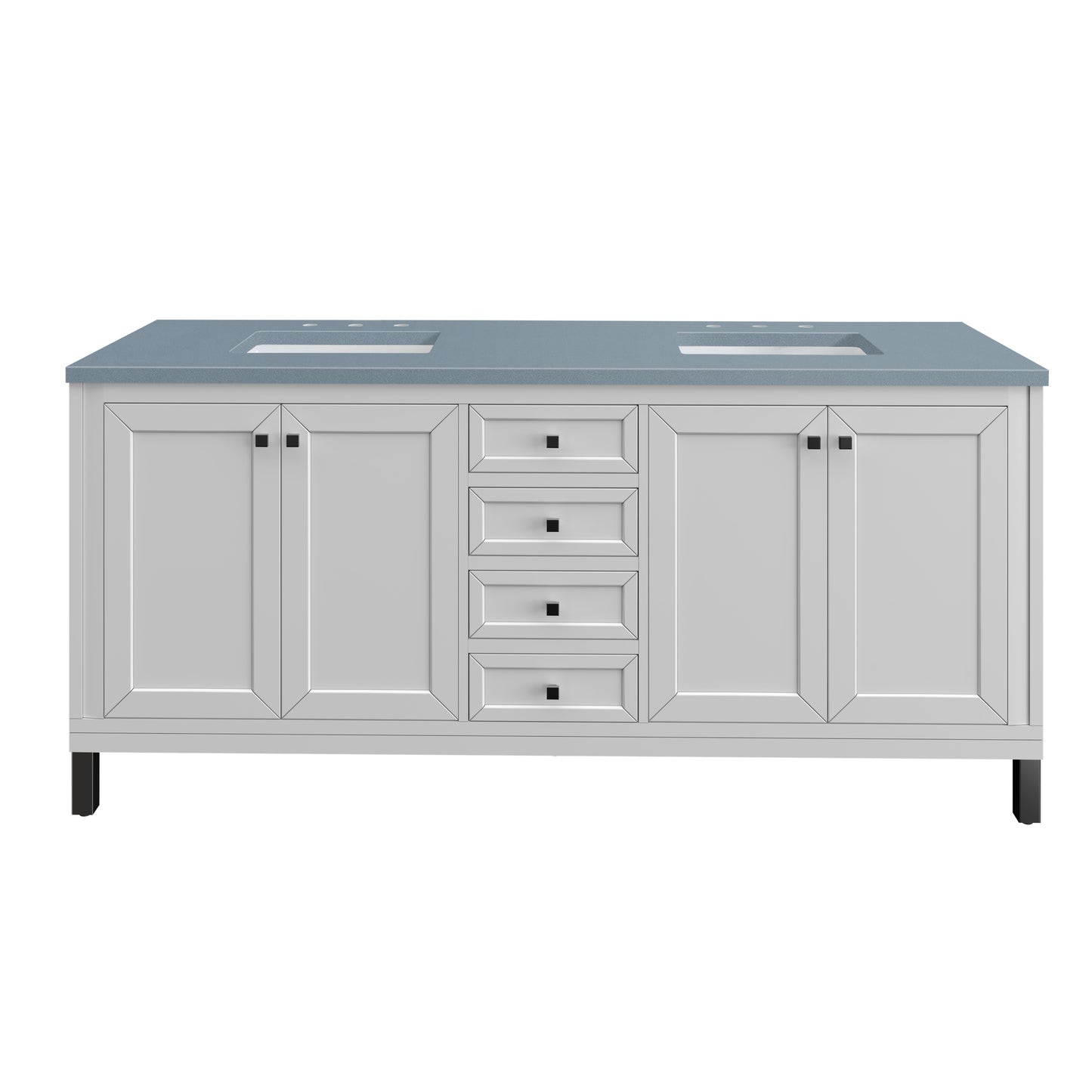 Part: Chicago Knobs and Legs Set for V72" in Matte Black James Martin Vanities