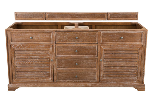 Savannah 72" Double Vanity Cabinet, Driftwood James Martin Vanities