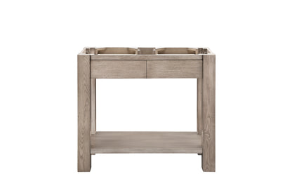 Brooklyn 39.5" Wooden Sink Console, Platinum Ash James Martin Vanities