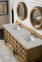 Load image into Gallery viewer, Malibu 72&quot; Double Vanity, Honey Alder w/ 3 CM Eternal Serena Quartz Top James Martin Vanities