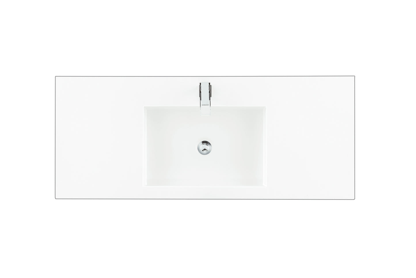 Bathroom Vanities Outlet Atlanta Renovate for Less48" Single Top, Composite Stone, Glossy White Finish