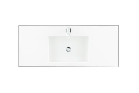 Bathroom Vanities Outlet Atlanta Renovate for Less48" Single Top, Composite Stone, Glossy White Finish