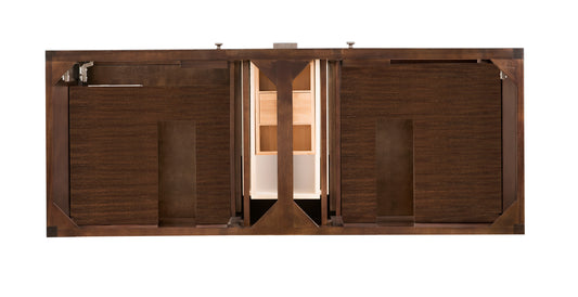 Addison 60" Double Vanity Cabinet, Mid Century Acacia James Martin Vanities