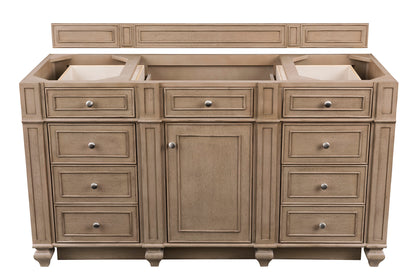 Bristol 60" Single Vanity Whitewashed Walnut James Martin Vanities