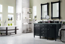 Load image into Gallery viewer, Brittany 60&quot; Black Onyx Double Vanity w/ 3 CM Cala Blue Quartz Top James Martin Vanities