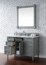 Load image into Gallery viewer, Bathroom Vanities Outlet Atlanta Renovate for LessBrittany 48&quot; Urban Gray Single Vanity w/ 3 CM White Zeus Quartz Top