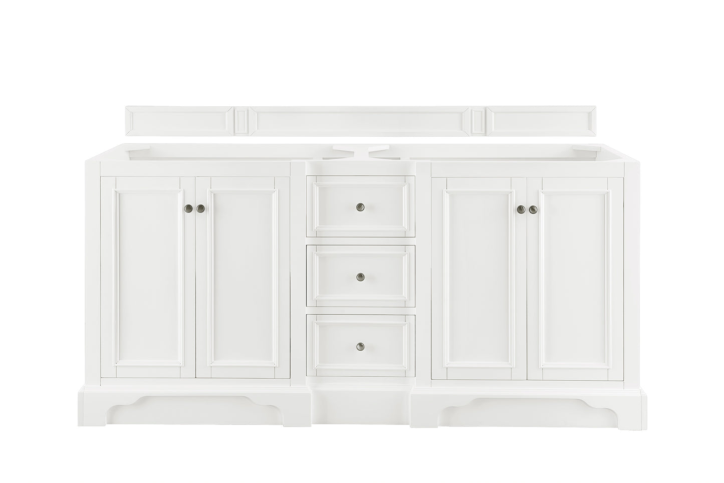 De Soto 72" Double Vanity, Bright White James Martin Vanities