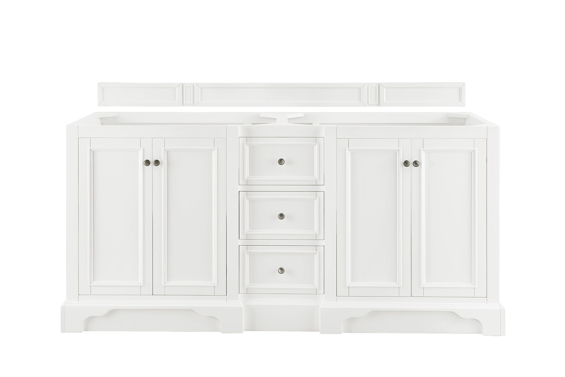 De Soto 72" Double Vanity, Bright White James Martin Vanities