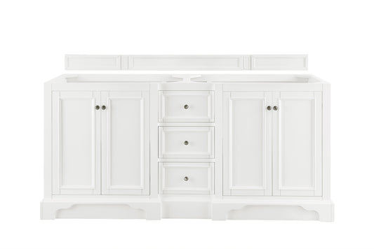 De Soto 72" Double Vanity, Bright White James Martin Vanities