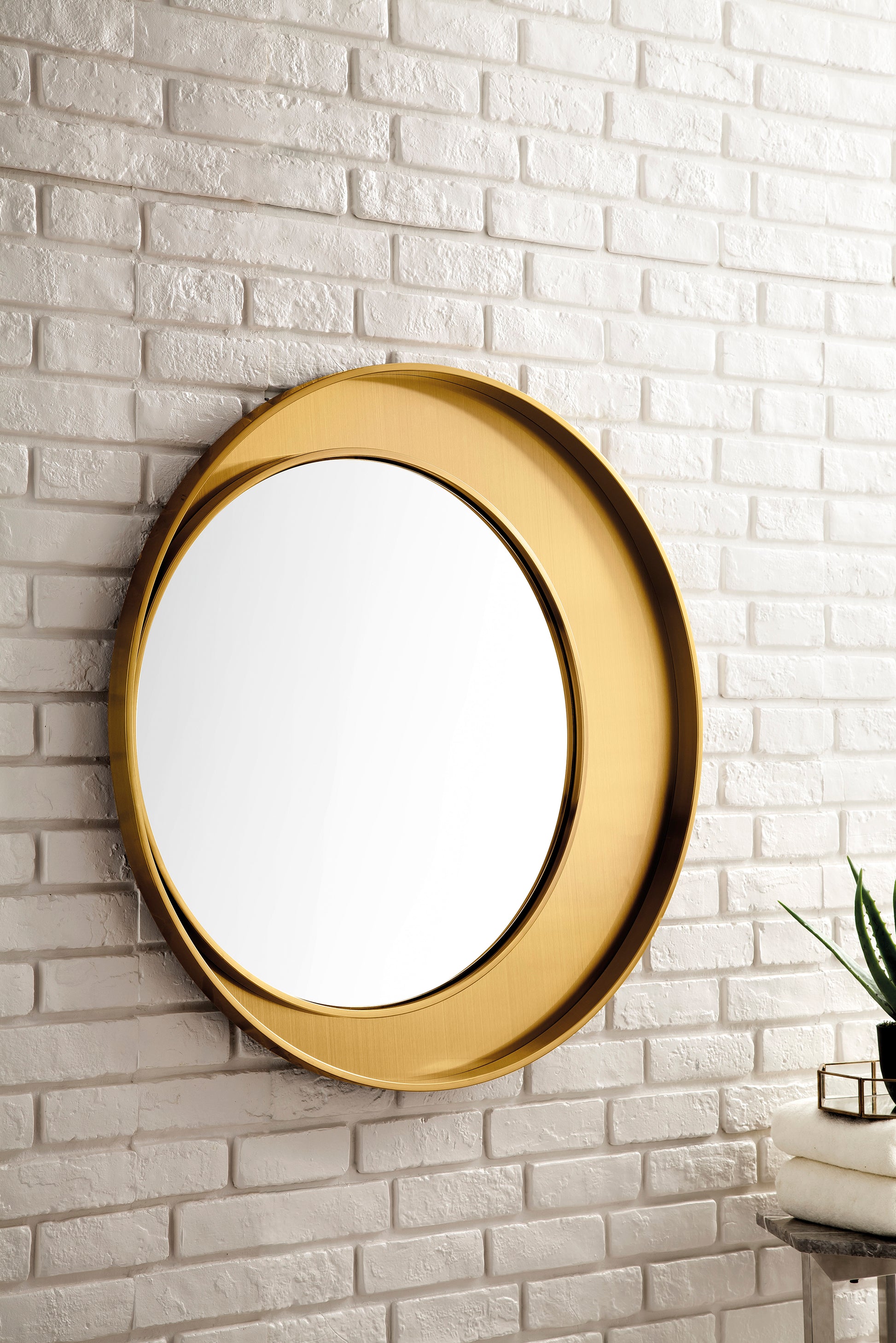 Luna 35.5" Mirror, Radiant Gold James Martin