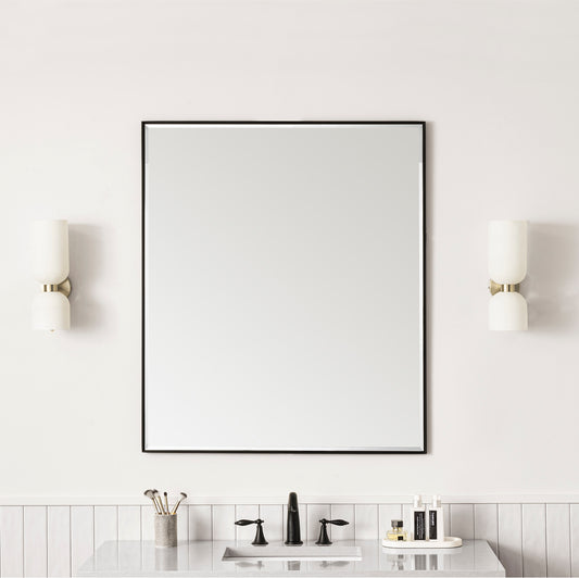Rohe 36" Mirror, Matte Black James Martin Vanities