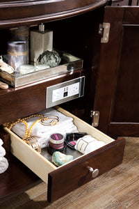 Bathroom Vanities Outlet Atlanta Renovate for LessBrittany 46" Single Vanity, Burnished Mahogany w/ 3 CM White Zeus Quartz Top