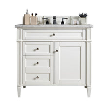 Load image into Gallery viewer, Brittany 36&quot; Bright White Single Vanity w/ 3 CM Eternal Jasmine Pearl Quartz Top James Martin Vanities