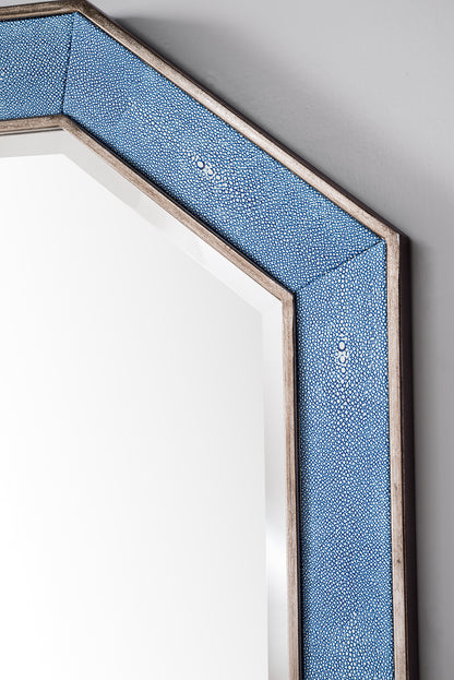 Tangent 30" Mirror, Silver w/ Delft Blue James Martin Vanities