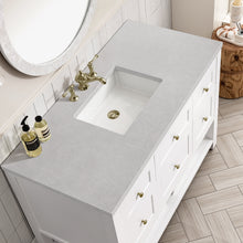 Load image into Gallery viewer, Bathroom Vanities Outlet Atlanta Renovate for LessBreckenridge 48&quot; Single Vanity, Bright White w/ 3CM Eternal Serena Top