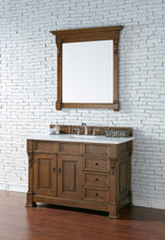 Load image into Gallery viewer, Brookfield 48&quot; Single Vanity, Country Oak w/ 3 CM White Zeus Quartz Top James Martin Vanities