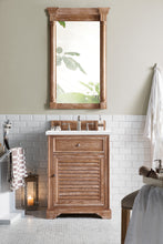Load image into Gallery viewer, Savannah 26&quot; Single Vanity Cabinet, Driftwood, w/ 3 CM White Zeus Quartz Top James Martin Vanities
