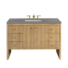 Load image into Gallery viewer, Hudson 48&quot; Single Vanity, Light Natural Oak w/ 3CM Grey Expo Top James Martin Vanities