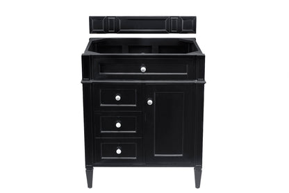 Brittany 30" Single Vanity, Black Onyx James Martin Vanities