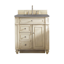 Load image into Gallery viewer, Bristol 30&quot; Single Vanity, Vintage Vanilla, w/ 3 CM Grey Expo Quartz Top James Martin Vanities