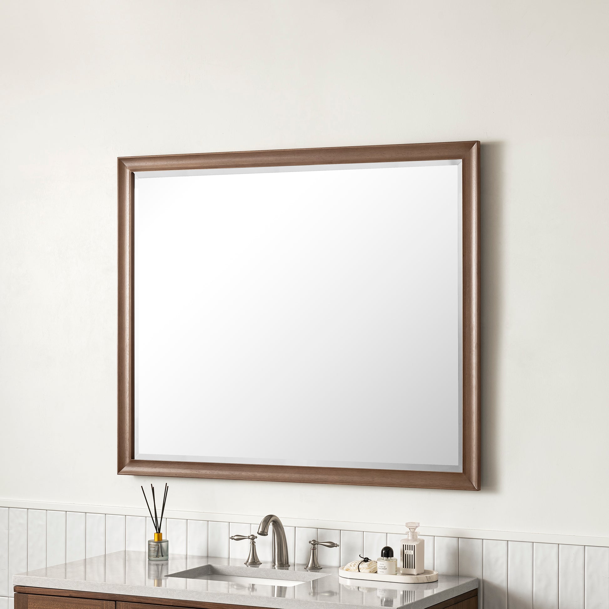 Glenbrooke 48" Mirror, Whitewashed Walnut James Martin Vanities