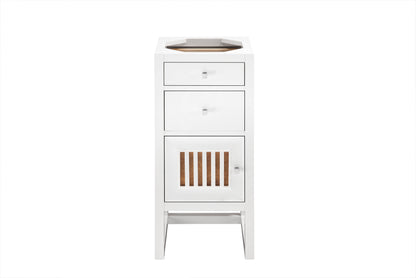 Athens 15" Cabinet w/ Drawers & Door, Glossy White James Martin Vanities