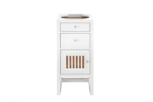 Athens 15" Cabinet w/ Drawers & Door, Glossy White James Martin Vanities