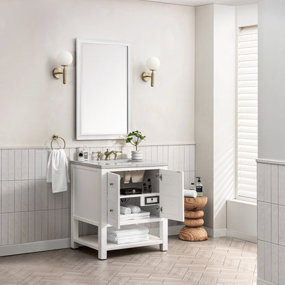 Breckenridge 30" Single Vanity, Bright White James Martin Vanities