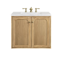 Load image into Gallery viewer, Laurent 30&quot; Single Vanity, Light Natural Oak w/ 3CM Arctic Fall Top James Martin Vanities