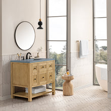 Load image into Gallery viewer, Breckenridge 36&quot; Single Vanity, Light Natural Oak w/ 3CM Cala Blue Top James Martin Vanities