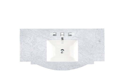 Bathroom Vanities Outlet Atlanta Renovate for Less46" Single 3 CM Top, Carrara White w/ Sink