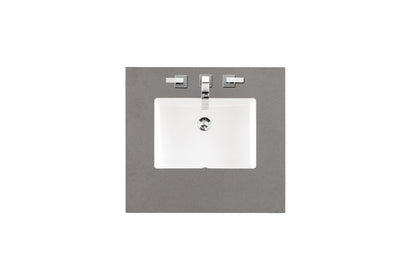 Copper Cove 26" Single Vanity Cabinet, Driftwood Patina, w/ 3 CM Grey Expo Quartz Top James Martin