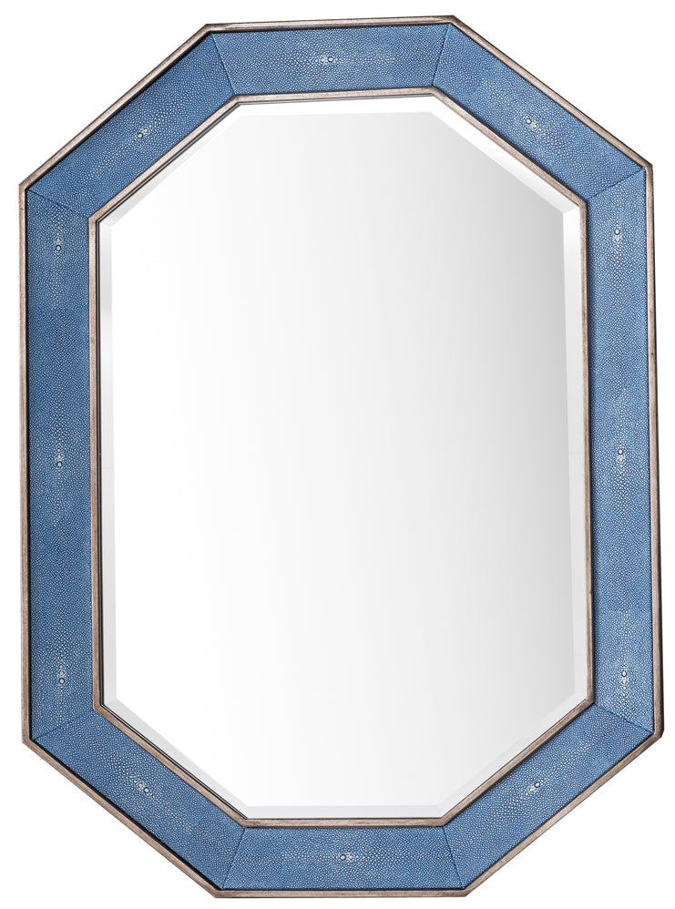 Tangent 30" Mirror, Silver w/ Delft Blue James Martin Vanities