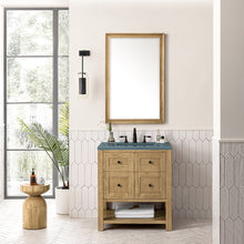 Load image into Gallery viewer, Breckenridge 30&quot; Single Vanity, Light Natural Oak w/ 3CM Cala Blue Top James Martin Vanities