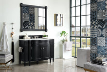 Load image into Gallery viewer, Brittany 46&quot; Single Vanity, Black Onyx w/ 3 CM White Zeus Quartz Top James Martin Vanities