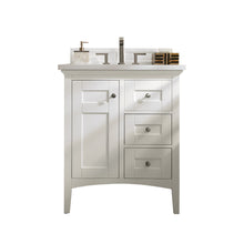 Load image into Gallery viewer, Palisades 30&quot; Single Vanity, Bright White, w/ 3 CM White Zeus Quartz Top James Martin Vanities