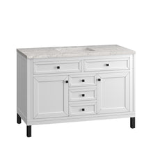 Load image into Gallery viewer, Bathroom Vanities Outlet Atlanta Renovate for LessChicago 48&quot; Single Vanity, Glossy White w/ 3CM Eternal Jasmine Pearl Top