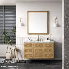 Load image into Gallery viewer, Laurent 48&quot; Single Vanity, Light Natural Oak w/ 3CM Arctic Fall Top James Martin Vanities