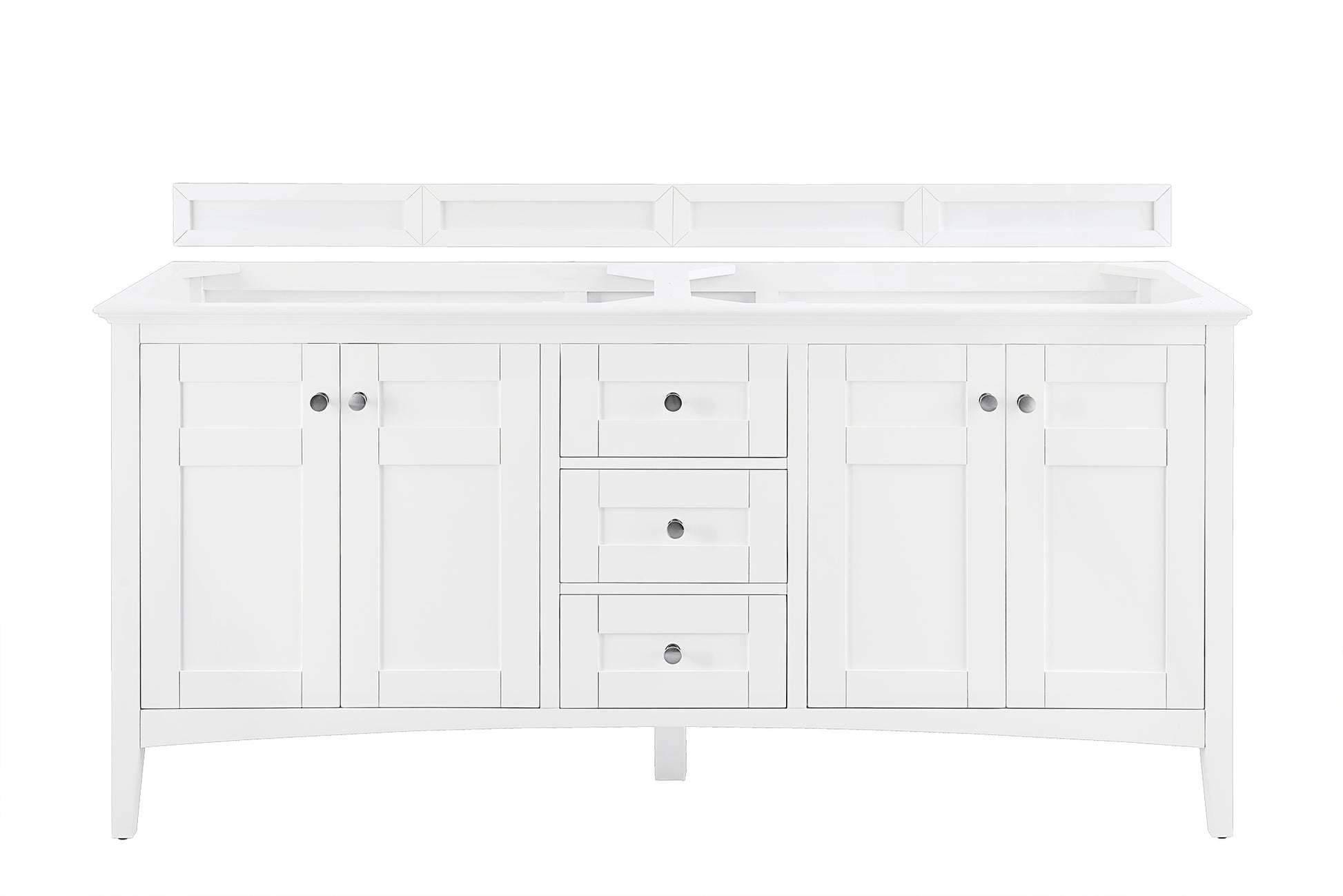 Palisades 72" Double Vanity, Bright White James Martin Vanities