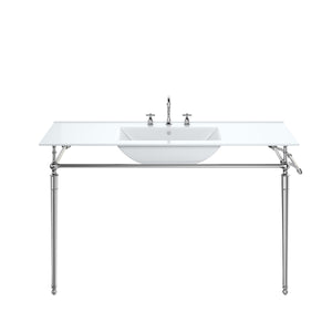 Westley 47.2" Single Console Sink w/ Chrome Finish Stand James Martin Vanities