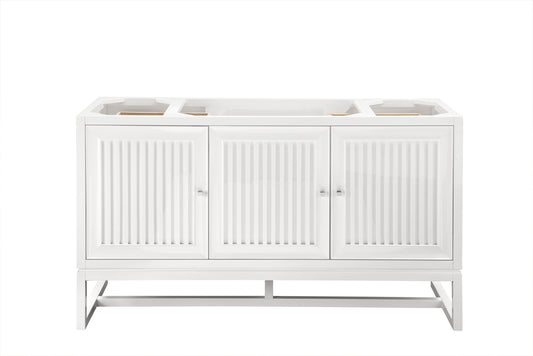 Athens 60" Single Vanity Cabinet , Glossy White James Martin Vanities